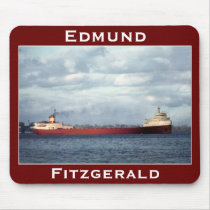 The Edmund Fitzgerald on the St. Clair River Mouse Pad