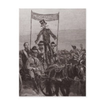 The Effigy of the Last Landlord Postcard