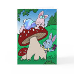The Egg Huny Bunny Cartoon Card