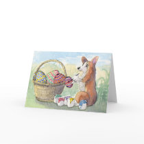 The Egg Painter Corgi CARD