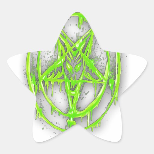 The Egyptian Symbol Of Good Luck With Color Green Star Stickers Zazzle