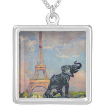 The Eiffel Tower and the Elephant by Fremiet Necklaces