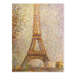 The Eiffel Tower by Georges Seurat Postcard