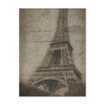 The Eiffel Tower in Paris postcard