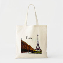 The Eiffel Tower - Paris Canvas Bag