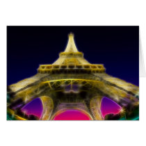 The Eiffel Tower, Paris, France cards
