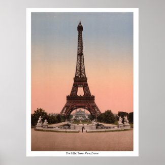 The Eiffel Tower, Paris, France print