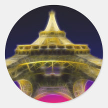 The Eiffel Tower, Paris, France Stickers