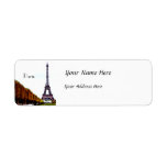 The Eiffel Tower - Paris Custom Return Address Labels