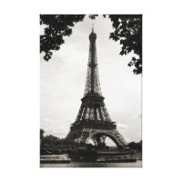 The Eiffel Tower, Paris - wrapped canvas wrappedcanvas