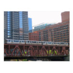 The El over Lake Street Post Card