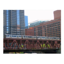 The El over Lake Street Post Card