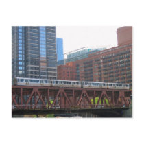 The El over Lake Street postcards