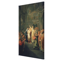 The Election of the Tsar Michael Romanov Stretched Canvas Print