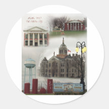 The Electric City Round Sticker