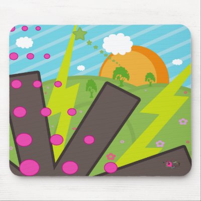 The Electric Fields Mousepad by aikiri
