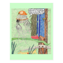 The Electrician And His Nightmare Job Postcard