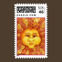 The Elements - Fire Postage Stamp