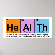 The Elements of Health Poster