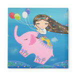 The Elephant Rider magnets