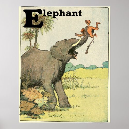 The Elephant Storybook Illustration Posters