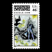 The Elven Wizard Postage Stamps stamps
