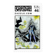 The Elven Wizard Postage Stamps