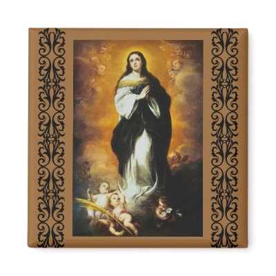 The Emaculate Conception Refrigerator Magnet by JuJuGarden