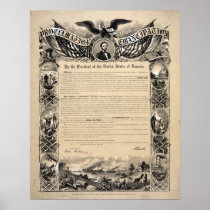 The Emancipation Proclamation Document Print posters
