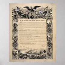 The Emancipation Proclamation Document Print