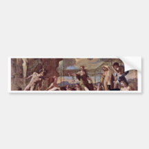 The Empire Of Flora By Poussin Nicolas Bumper Sticker