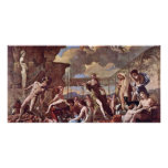 The Empire Of Flora By Poussin Nicolas Personalized Photo Card
