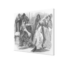 The Empress Matilda  and the Queen of Stephen Canvas Print