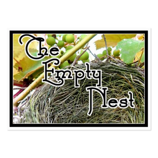 The Empty Nest Business Card (front side)
