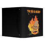 The en is near! - Jack o'lantern with hat and fire Vinyl Binder