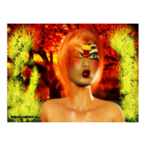 The Enchanted Fire Warrior Poster posters