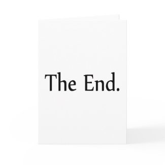 The End card