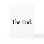 The End cards
