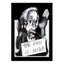 The End is Nigh Business Card Template