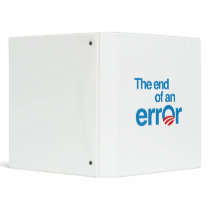 The end of an error 3 ring binders