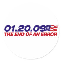 Das Ende eines Fehler-Aufklebers sticker