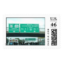 The End of I-35, South End of I-35 postage