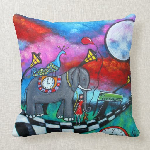 The End Of Innocence Original Fantasy Art Pillow