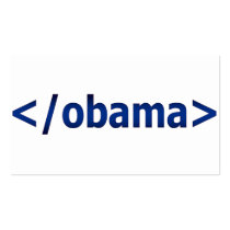 The End of Obama Business Card Templates