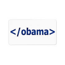 The End of Obama Personalized Address Labels