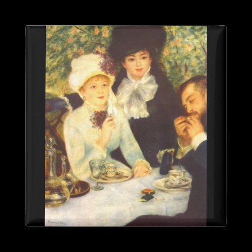 The end of the breakfast by Pierre Renoir Fridge Magnet