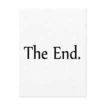 The End postcards