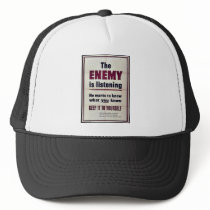 The Enemy Is Listening Mesh Hat