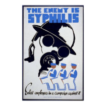 The Enemy is Syphilis posters by eyecandy The Enemy is Syphilis posters