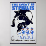 The Enemy is Syphilis Print